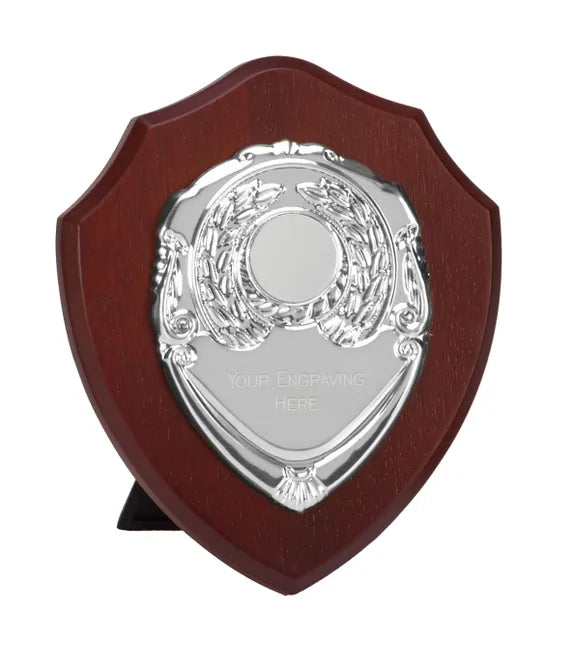 Individual wooden presentation shield